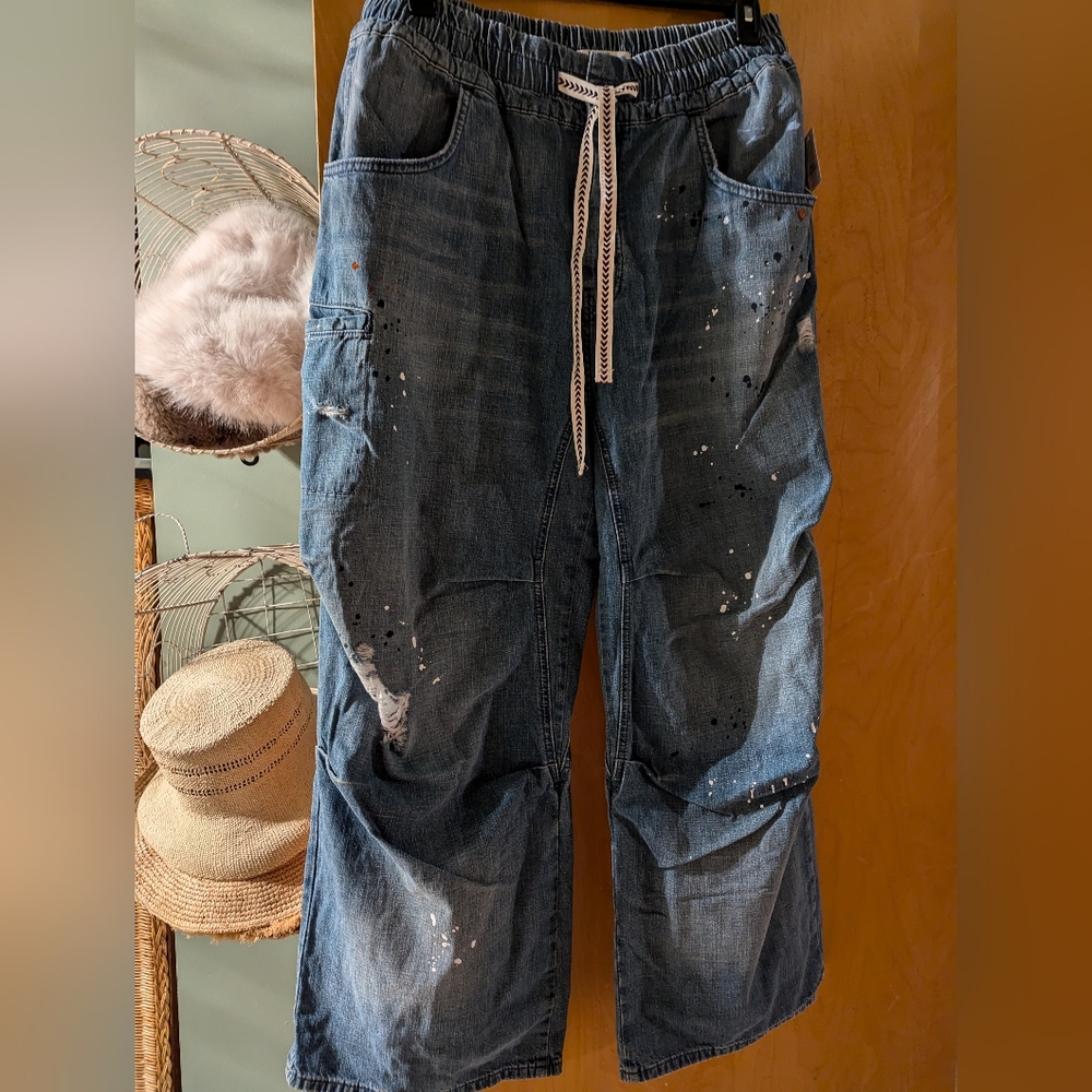Free People Wide Leg Jeans